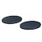 Dacasso Navy Blue Leatherette 4 Coaster Set with Holder AG-4618 - alternate 2